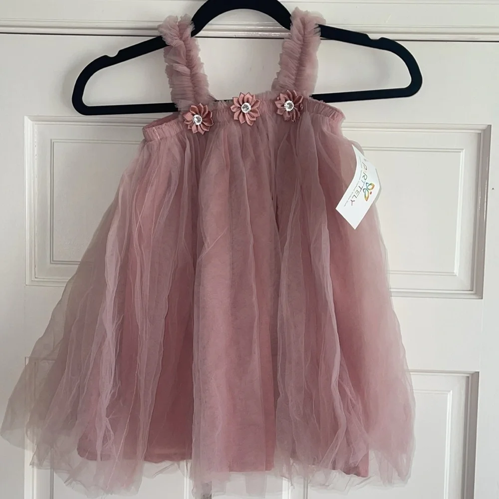 Girl Birthday Outfit Dress Butterfly Dress Fairy Dress Toddler pageant wedding